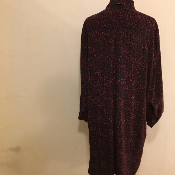 Marina Sport Long Sleeve Red Cheetah Print Dress - Picture 5 of 11